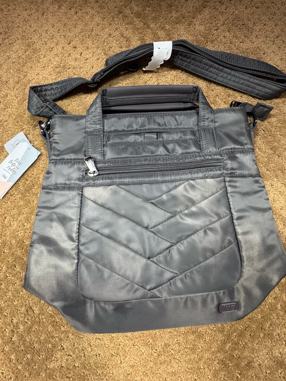 Lug Courier Crossbody Tote Bag